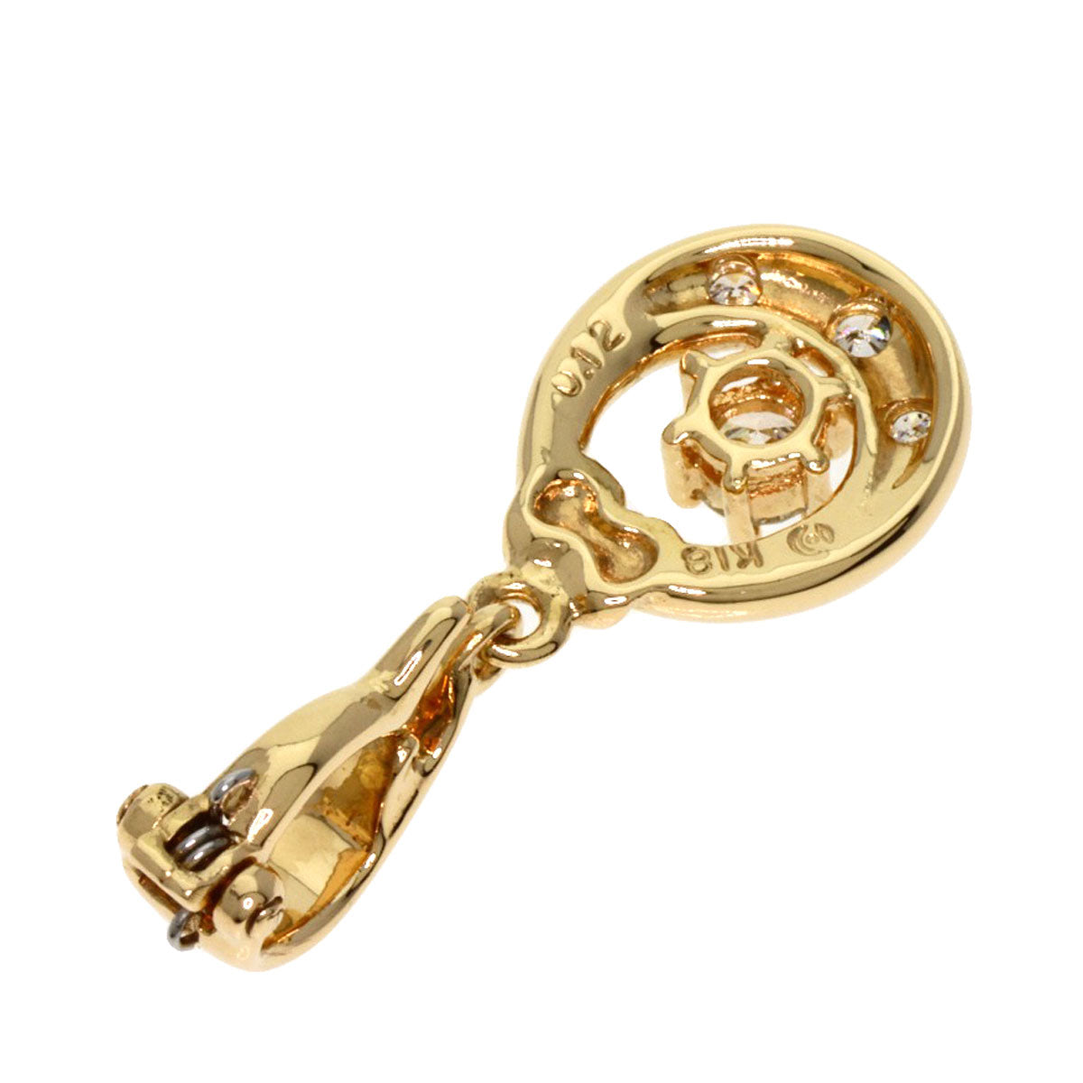 TASAKI Diamond Pendant top K18 Yellow Gold Ladies [Used]