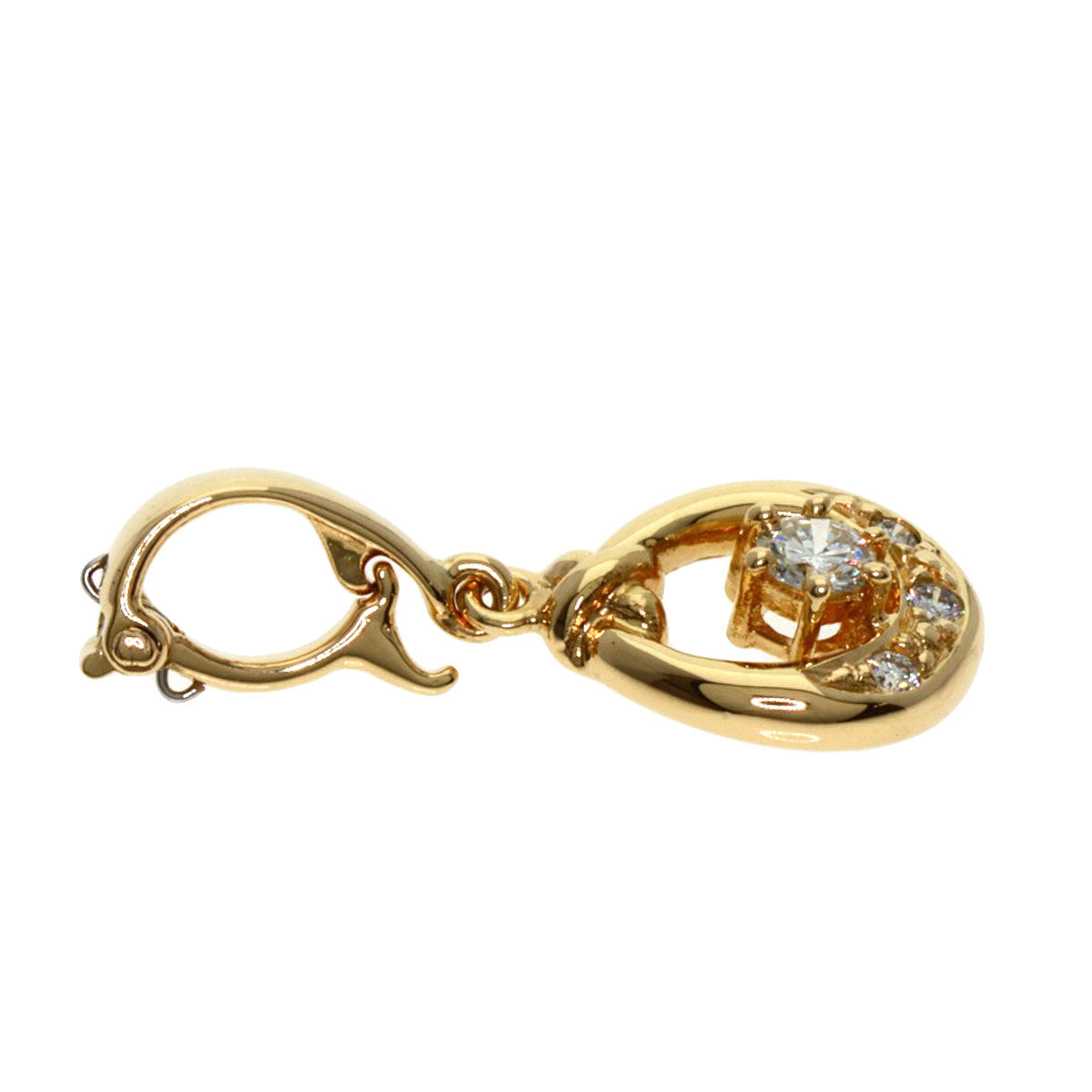 TASAKI Diamond Pendant top K18 Yellow Gold Ladies [Used]