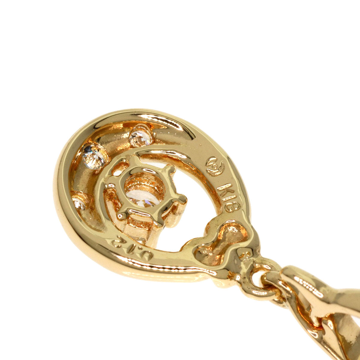 TASAKI Diamond Pendant top K18 Yellow Gold Ladies [Used]