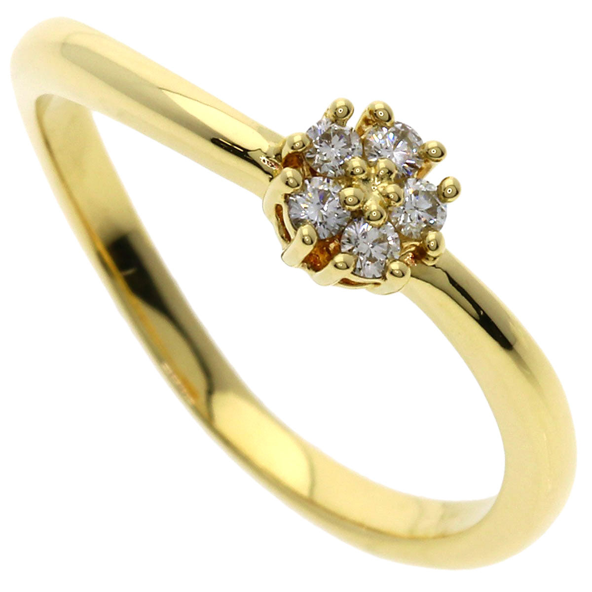TASAKI Diamond Ring K18 Yellow Gold Ladies [Used]