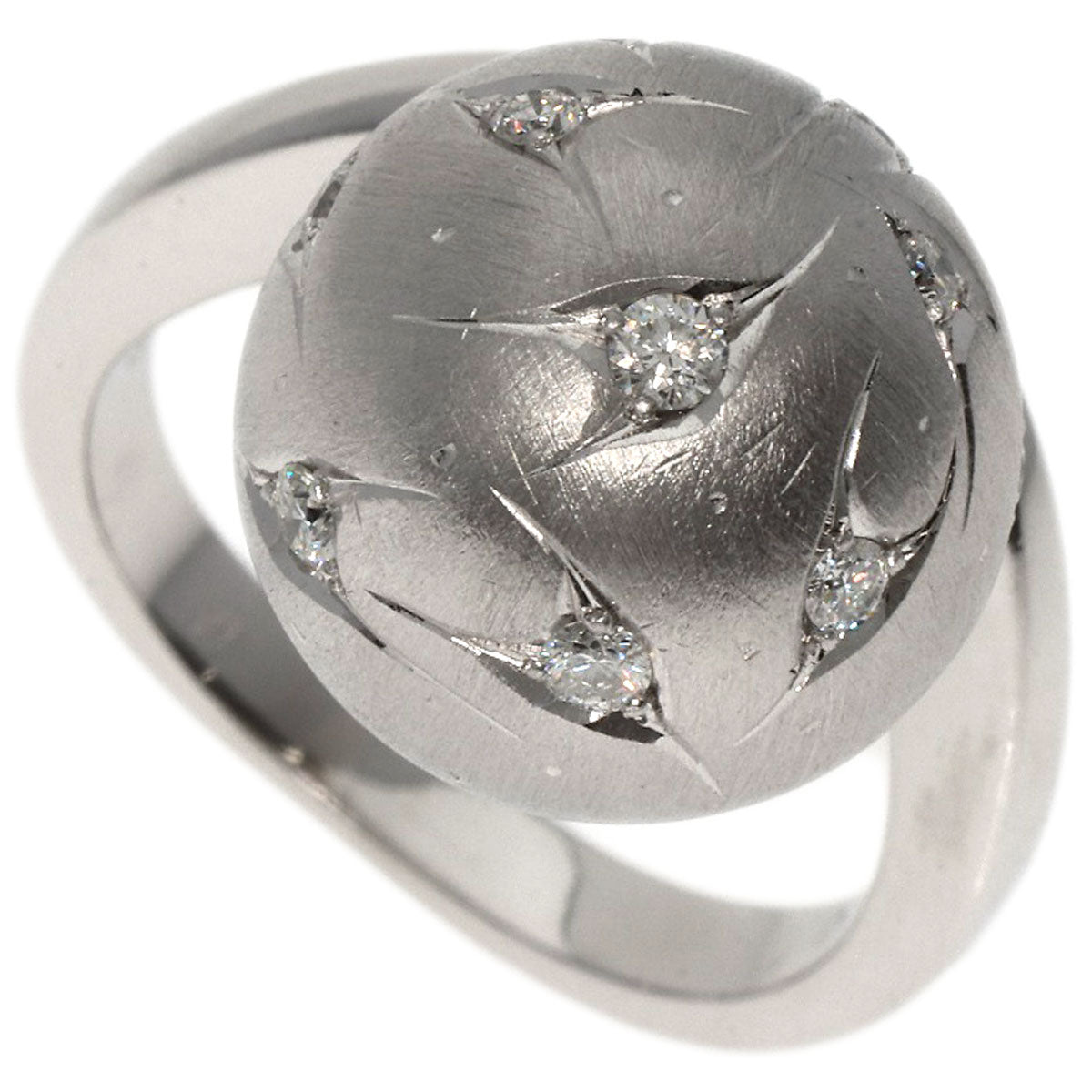 Kenji kiuchi Diamond Ring K18 White Gold Ladies [Used]