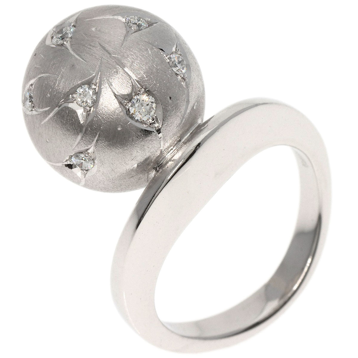 Kenji kiuchi Diamond Ring K18 White Gold Ladies [Used]