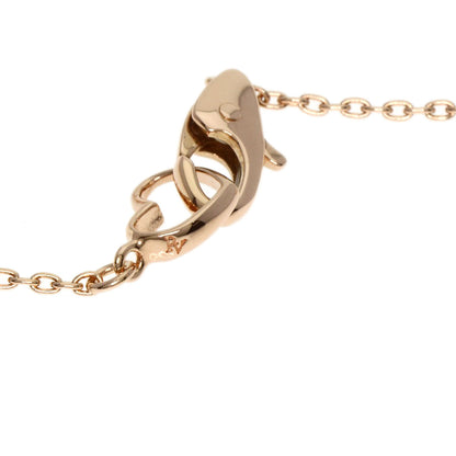 Ponte Vecchio Moon Amethyst Diamond Necklace K18 Pink Gold Ladies [Used]