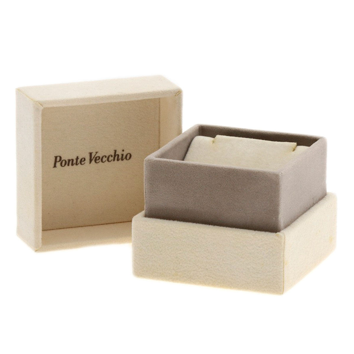 Ponte Vecchio Moon Amethyst Diamond Necklace K18 Pink Gold Ladies [Used]