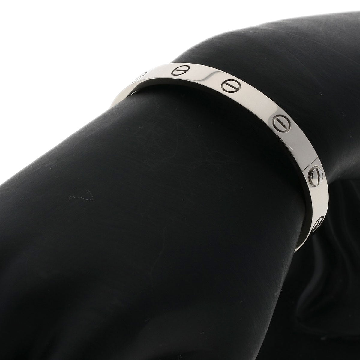 CARTIER LOVE Bracelets with driver # 17 Bracelet K18 White Gold Ladies [Used]