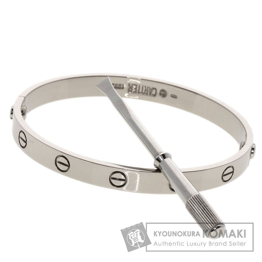 CARTIER LOVE Bracelets with driver # 17 Bracelet K18 White Gold Ladies [Used]