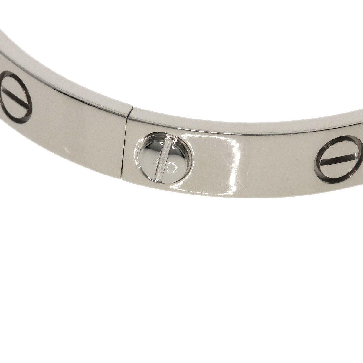 CARTIER LOVE Bracelets with driver # 17 Bracelet K18 White Gold Ladies [Used]