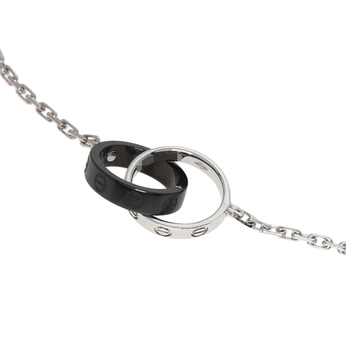 CARTIER Baby Love Ceramic Bracelet K18 White Gold CeramicLadies [Used]