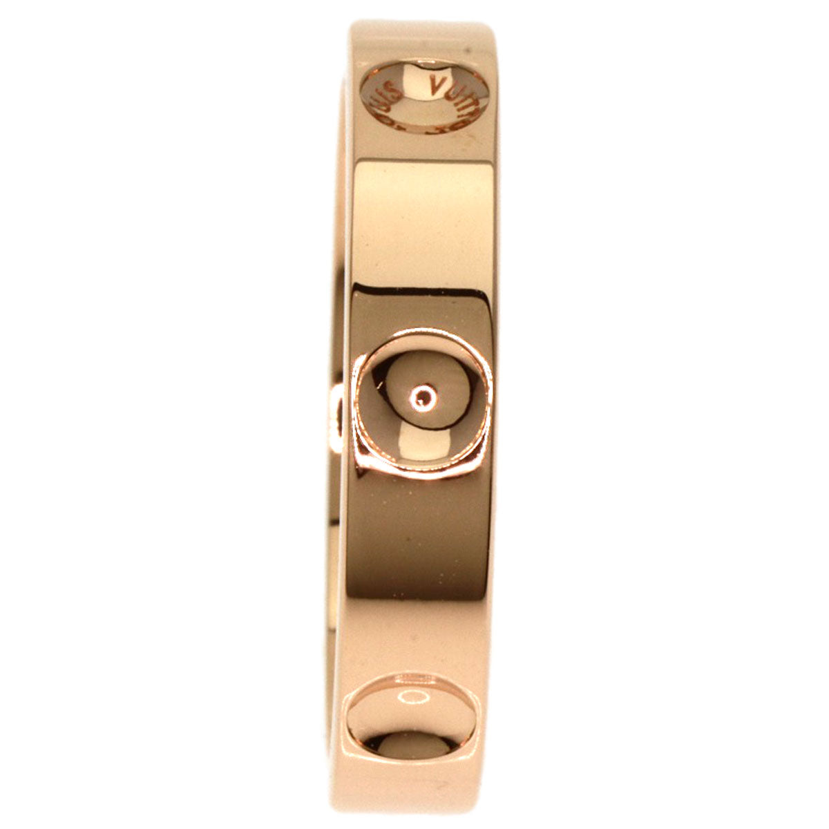 LOUIS VUITTON Petite Bourg Empreinte #50 Ring K18 Pink Gold Ladies [Used]