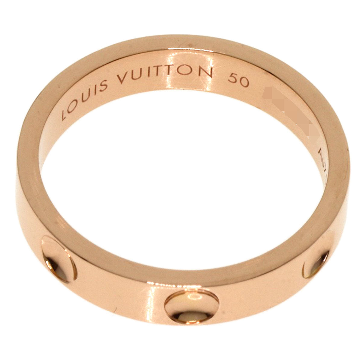 LOUIS VUITTON Petite Bourg Empreinte #50 Ring K18 Pink Gold Ladies [Used]