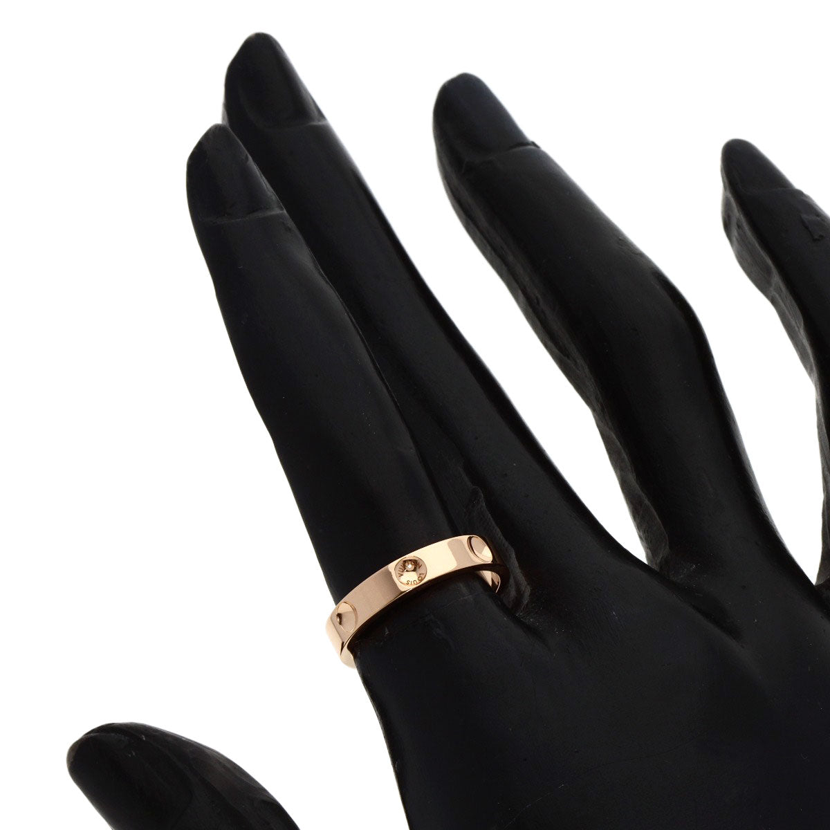 LOUIS VUITTON Petite Bourg Empreinte #50 Ring K18 Pink Gold Ladies [Used]