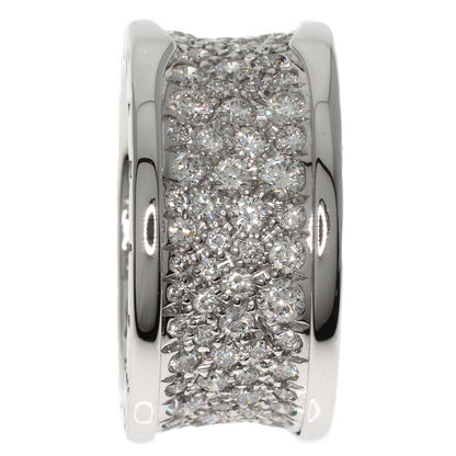BVLGARI B.zero1 Full Pavé Diamond #50 Ring K18 White Gold Ladies [Used]