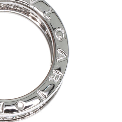 BVLGARI B.zero1 Full Pavé Diamond #50 Ring K18 White Gold Ladies [Used]