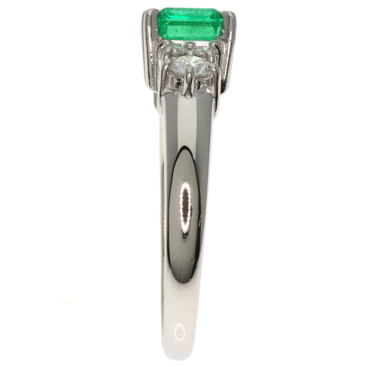TASAKI Emerald Diamond Ring Platinum PT900 Ladies [Used]