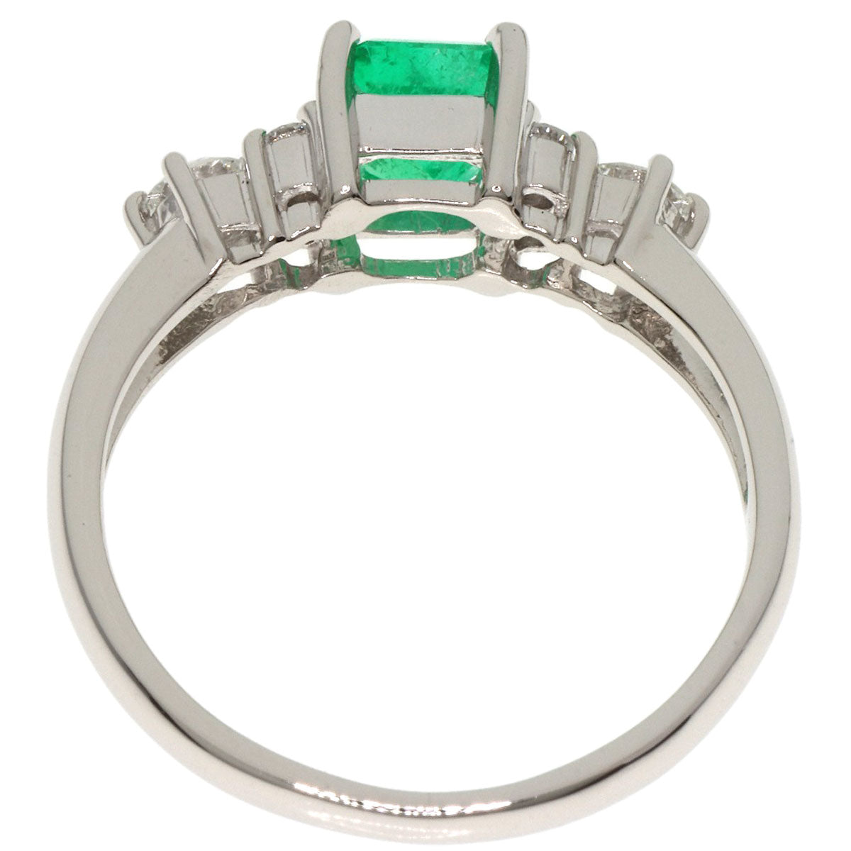 TASAKI Emerald Diamond Ring Platinum PT900 Ladies [Used]