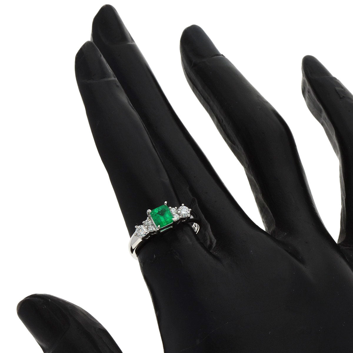 TASAKI Emerald Diamond Ring Platinum PT900 Ladies [Used]