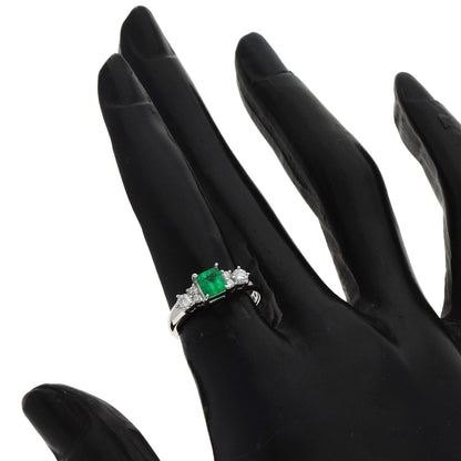 TASAKI Emerald Diamond Ring Platinum PT900 Ladies [Used]