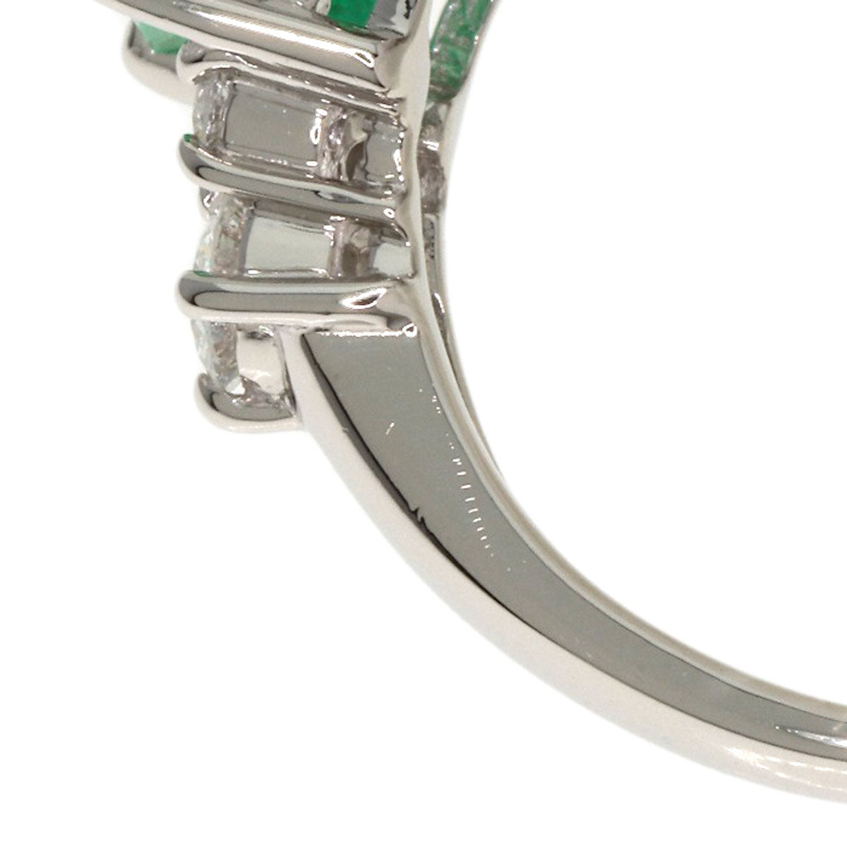 TASAKI Emerald Diamond Ring Platinum PT900 Ladies [Used]