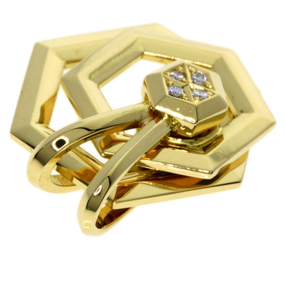 WALTHAM Diamond Pendant top K18 Yellow Gold Ladies [Used]