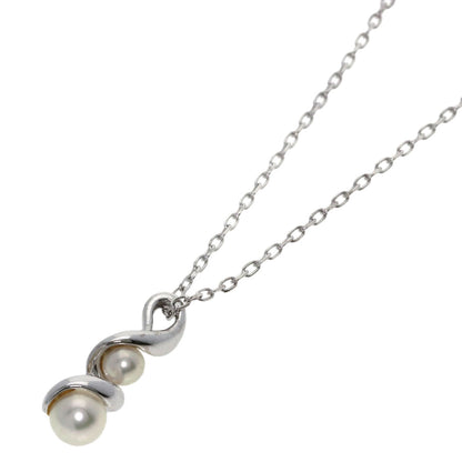 MIKIMOTO Pearl Pearl Necklace K18 White Gold Ladies [Used]
