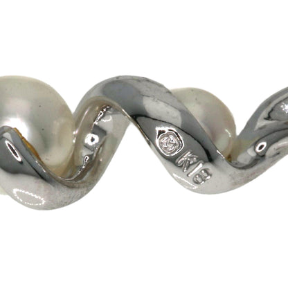 MIKIMOTO Pearl Pearl Necklace K18 White Gold Ladies [Used]