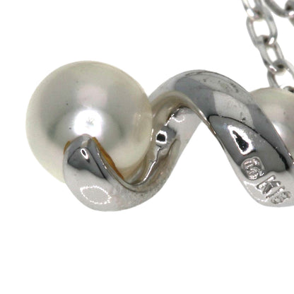 MIKIMOTO Pearl Pearl Necklace K18 White Gold Ladies [Used]