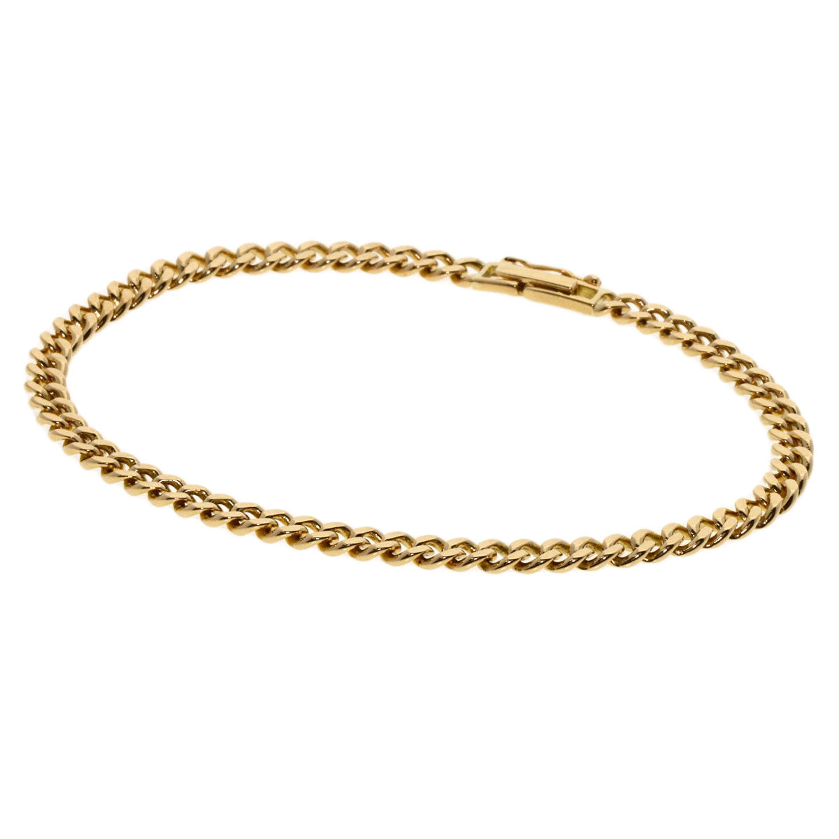 Curb chain Kihei Bracelet K18 Yellow Gold  10.8g　Ladies