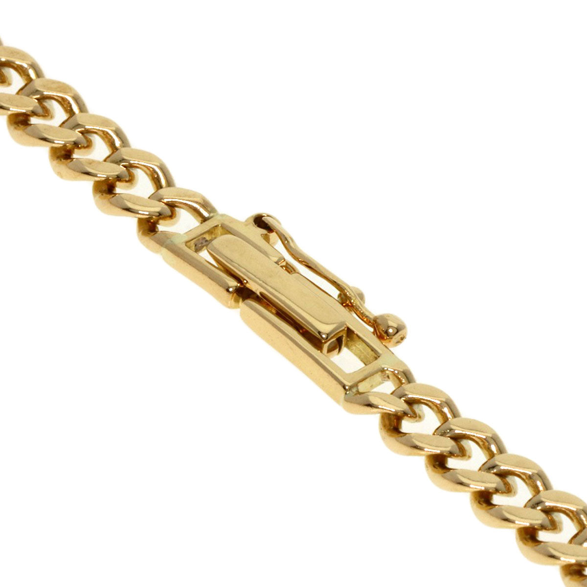 Curb chain Kihei Bracelet K18 Yellow Gold  10.8g　Ladies
