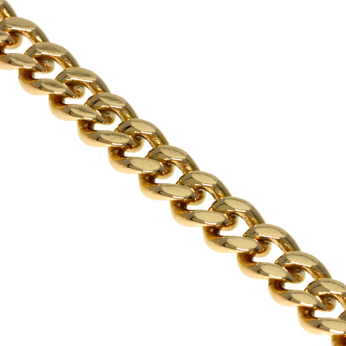 Curb chain Kihei Bracelet K18 Yellow Gold  10.8g　Ladies