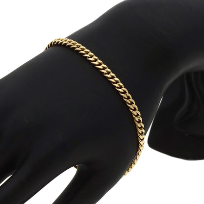Curb chain Kihei Bracelet K18 Yellow Gold  10.8g　Ladies