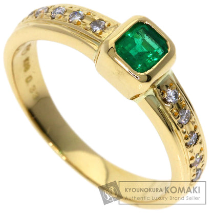 TASAKI   Emerald Diamond Ring  K18 Yellow Gold Ladies  [’†ŒÃ]