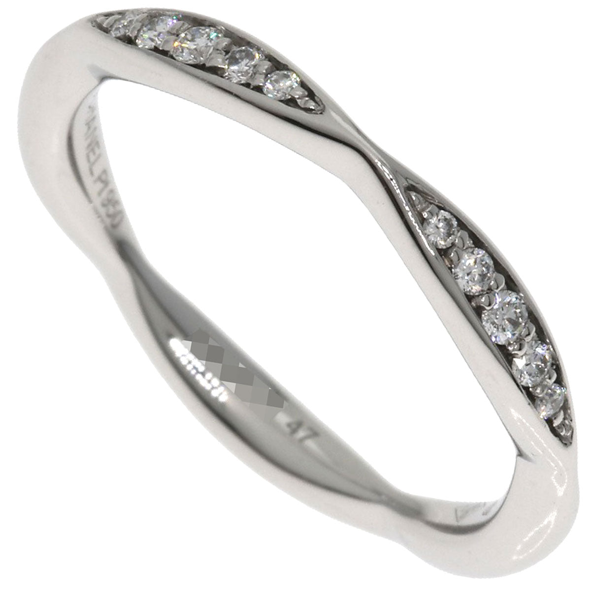 CHANEL Half Eternity Diamond #47 Ring Platinum PT950 Ladies [Used]