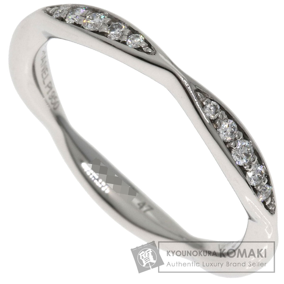 CHANEL Half Eternity Diamond #47 Ring Platinum PT950 Ladies [Used]