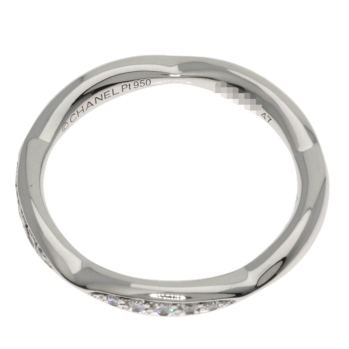CHANEL Half Eternity Diamond #47 Ring Platinum PT950 Ladies [Used]