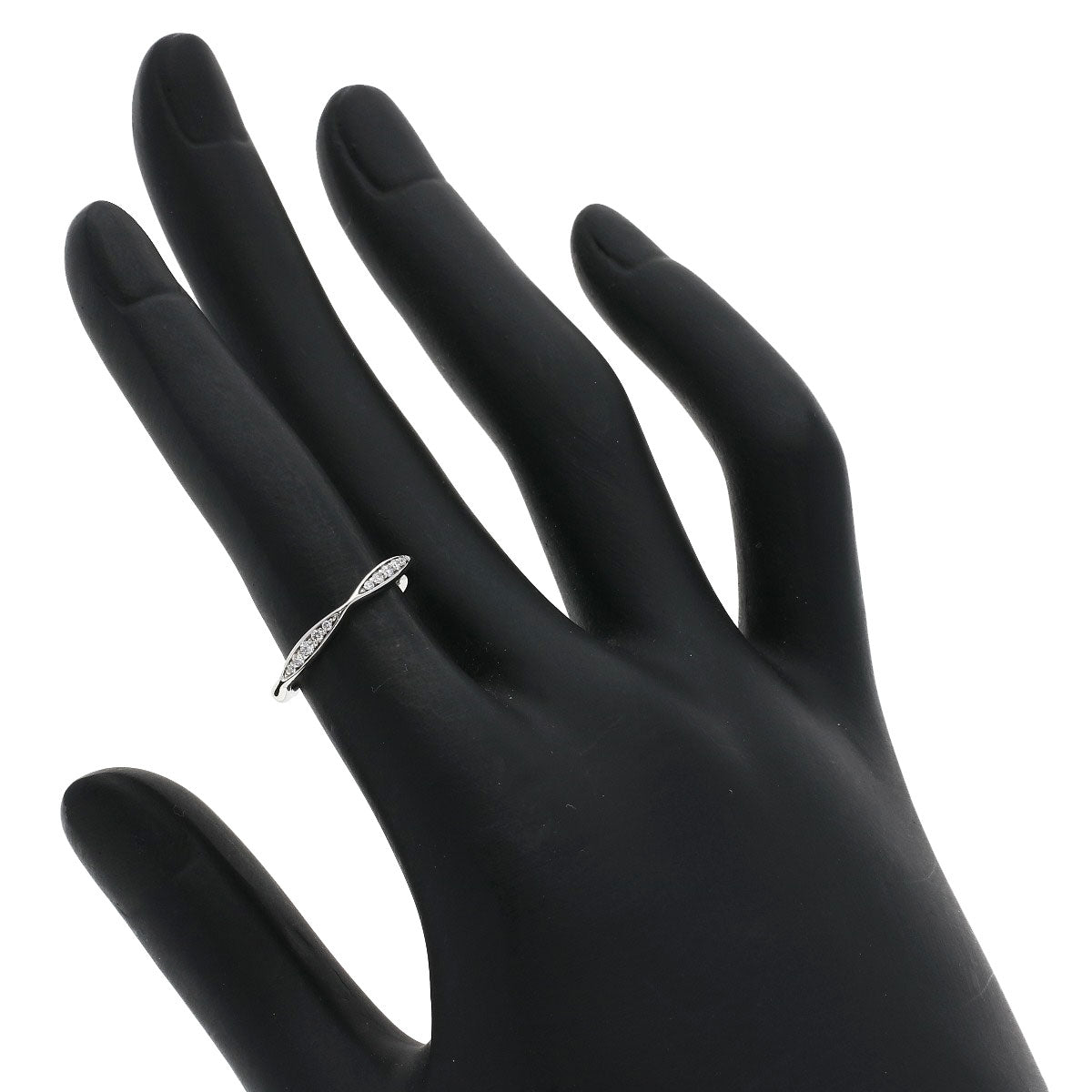 CHANEL Half Eternity Diamond #47 Ring Platinum PT950 Ladies [Used]