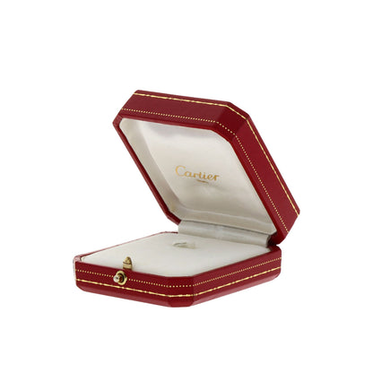 CARTIER Mini love ring full diamond #47 Ring K18 White Gold Ladies [Used]