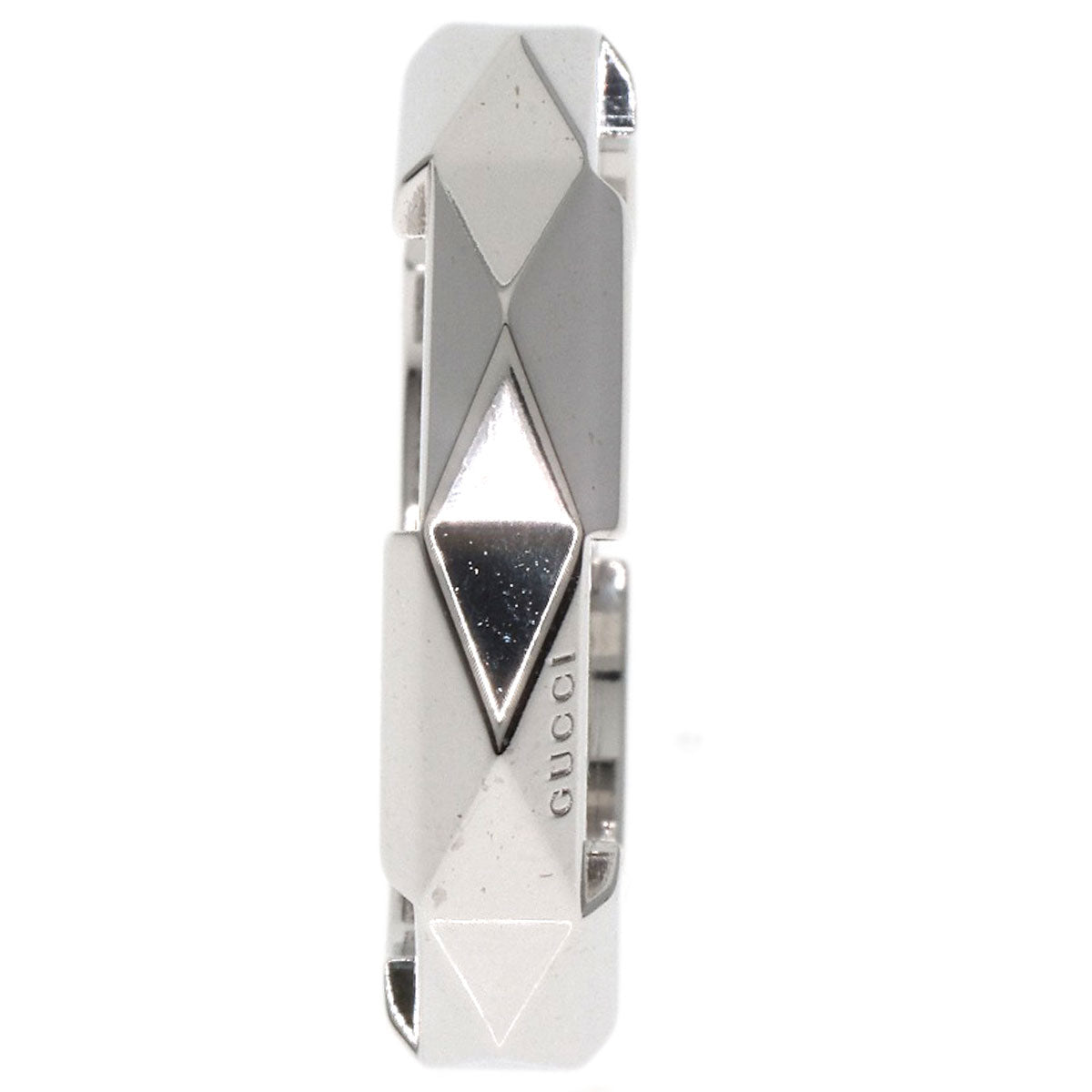 GUCCI Link to Love Studs #14 Ring K18 White Gold Ladies [Used]