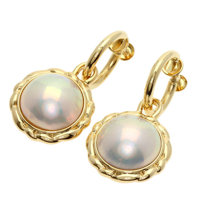 TASAKI Mabe Pearl Pearl Butterfly Earring K18 Yellow Gold Ladies [Used]