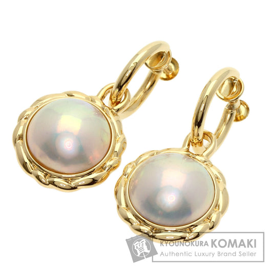 TASAKI Mabe Pearl Pearl Butterfly Earring K18 Yellow Gold Ladies [Used]