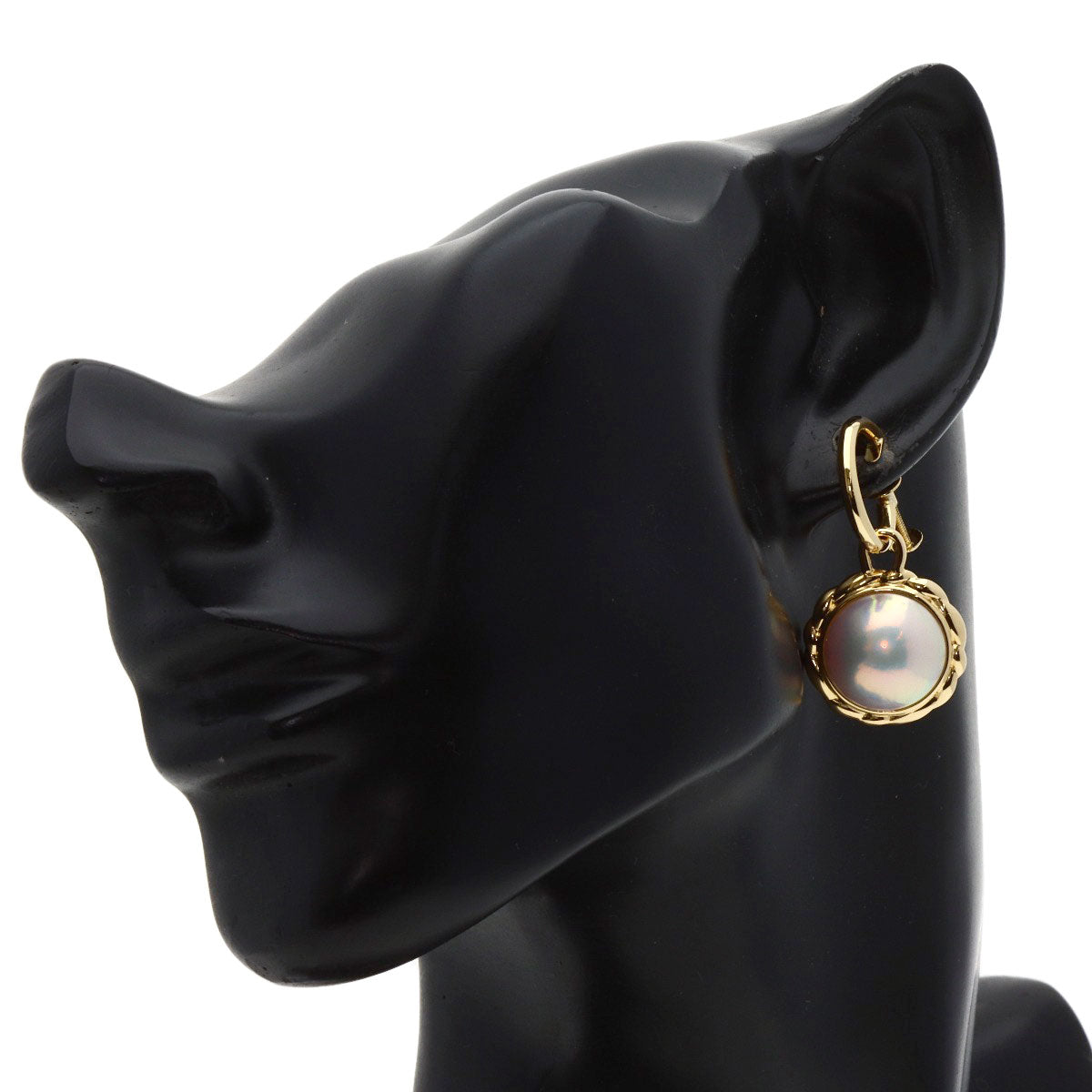 TASAKI Mabe Pearl Pearl Butterfly Earring K18 Yellow Gold Ladies [Used]