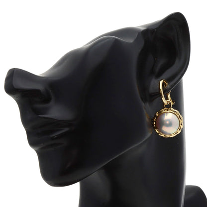 TASAKI Mabe Pearl Pearl Butterfly Earring K18 Yellow Gold Ladies [Used]