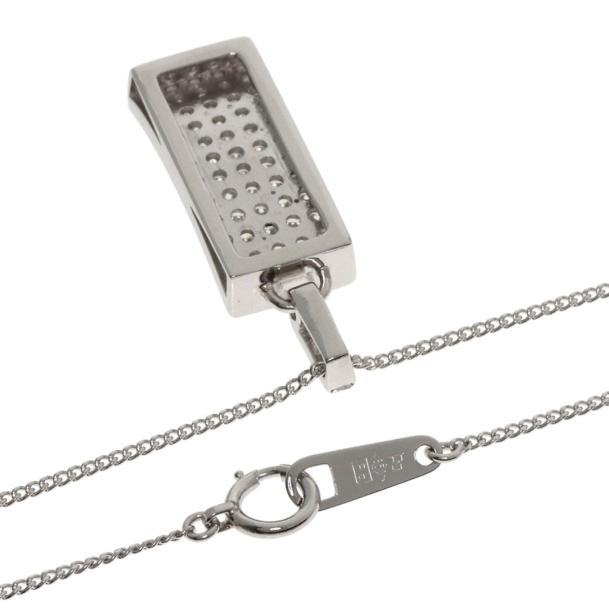 1ct Diamond Necklace Platinum PT900 PT850 6.4g　Ladies