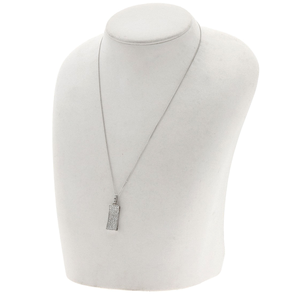 1ct Diamond Necklace Platinum PT900 PT850 6.4g　Ladies