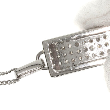 1ct Diamond Necklace Platinum PT900 PT850 6.4g　Ladies