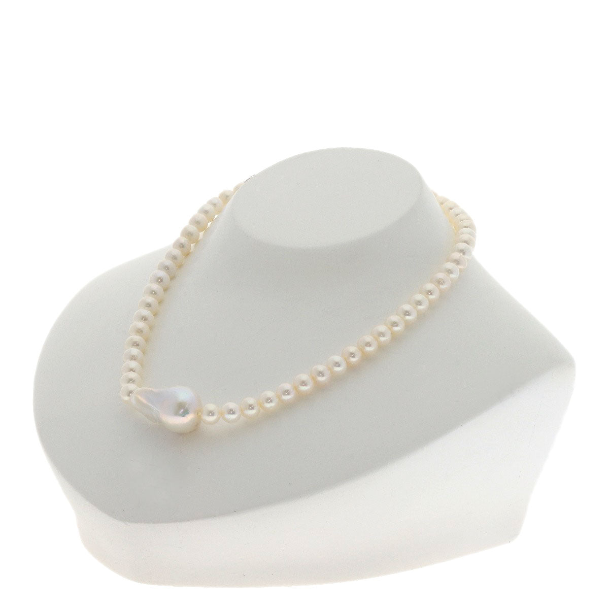 Freshwater Pearl Pearl Necklace Silver 25.9g　Ladies