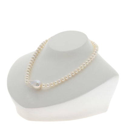 Freshwater Pearl Pearl Necklace Silver 25.9g　Ladies