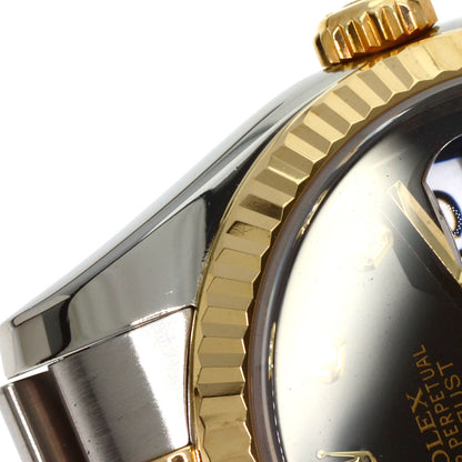 ROLEX DATEJUST 10P Diamond Watches 116233G Stainless Steel/SSxK18YG mens