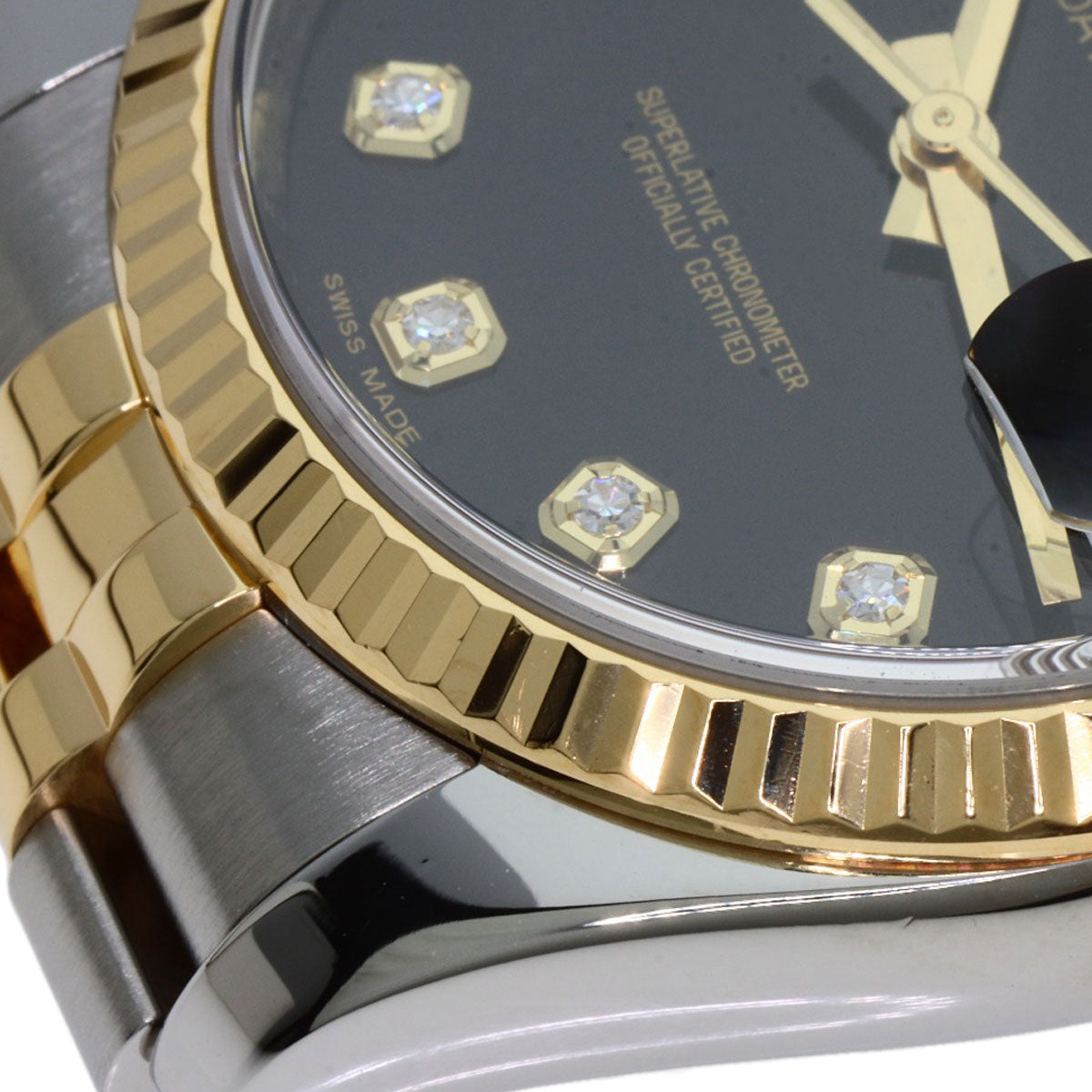 ROLEX DATEJUST 10P Diamond Watches 116233G Stainless Steel/SSxK18YG mens
