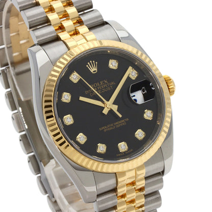 ROLEX DATEJUST 10P Diamond Watches 116233G Stainless Steel/SSxK18YG mens