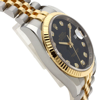 ROLEX DATEJUST 10P Diamond Watches 116233G Stainless Steel/SSxK18YG mens